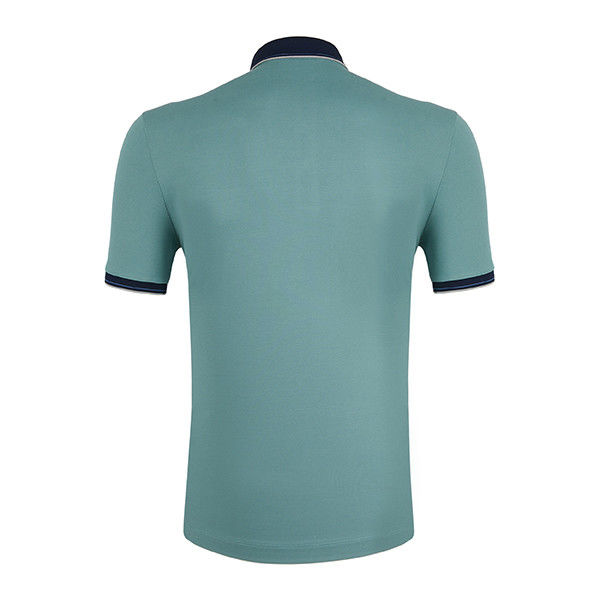 95% poliester 5% tkanina spandeks Custom Golf Polo T-shirt z czarnym kołnierzem polo