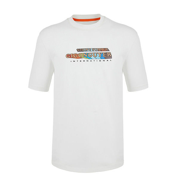 Logo wzór męska koszulka 100% bawełniana dla S-6XL Plus rozmiar i dopasowanie