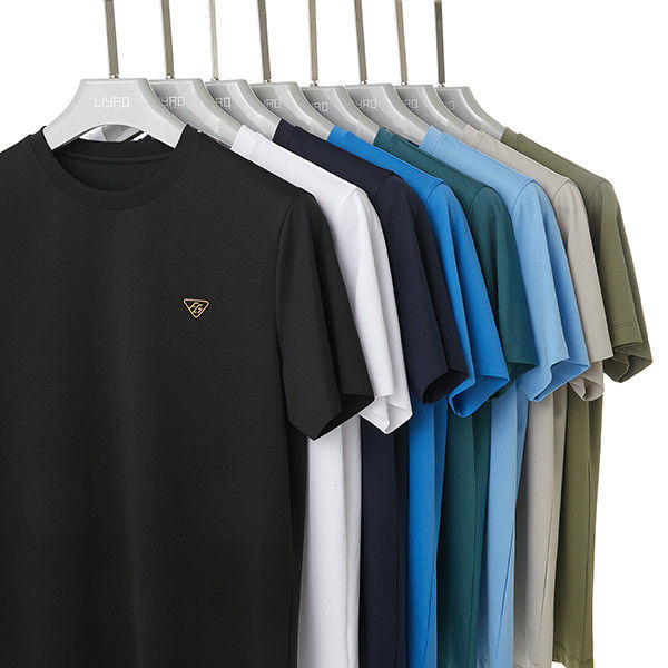 2024 Fast Puff Print Shirt Custom Logo Kolor T-Shirt Czarny z dostosowanymi wzorami