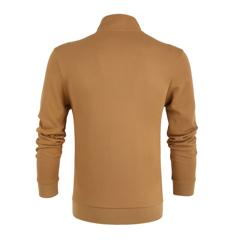 Koszulki polo dla mężczyzn 100% bawełna pełno rękaw Custom Logo Stand Kołnierz Regularna długość