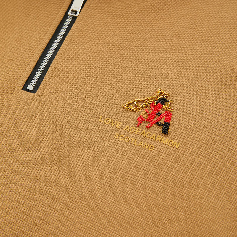 Koszulki polo dla mężczyzn 100% bawełna pełno rękaw Custom Logo Stand Kołnierz Regularna długość