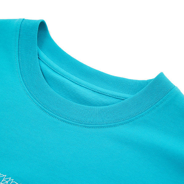 Strój z dzianinami z bawełny dla mężczyzn z gimnastyki T-shirt z nadmiarem