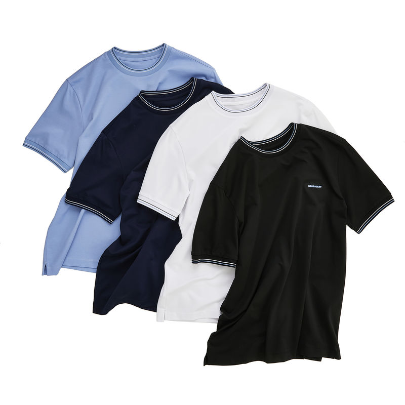 O-Neck Collar T-Shirt sportowy z tkaniny dzianiny