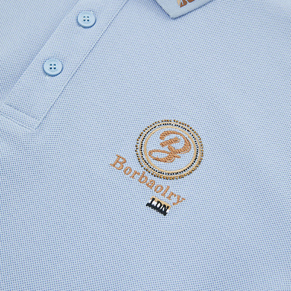 Logo koloru na zamówienie Zielona Błękitna Koszulka Polo 2024 Najnowsza wygodna tkanina Waga 170-210 gramów