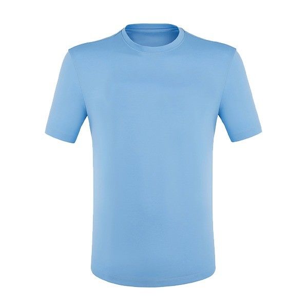 Metoda tkania dziana Normal Fit Spring Summer Blue 100% Cotton T-Shirt dla mężczyzn