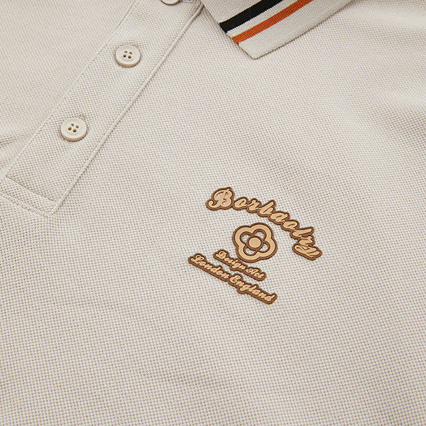 Logo celne 100 Bawełna wysoka chwała Polo T-shirt Paskowy obroża Polo Koszulka wygodna