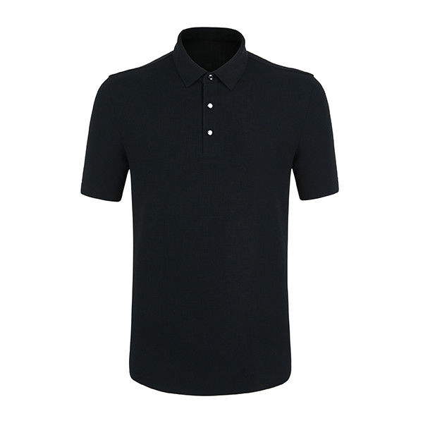 Czarny biały brązowy bezszwowy bawełniany materiał męski Logo Polo T-shirt Drukowanie na zamówienie