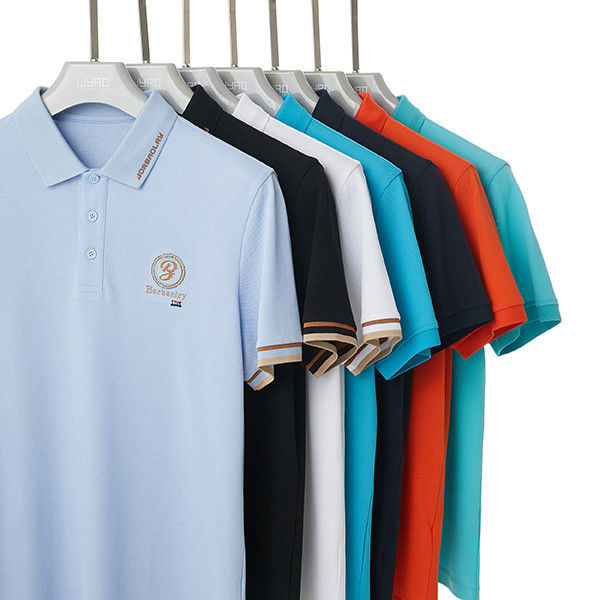Mężczyzna suchy długie rękawy krótkie rękawy Fit Slim Polo Shirt z logo na zamówienie w projektowaniu mody