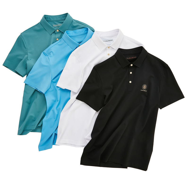 Miękkie bawełniane T-shirty polo wymocowane na zamówienie czarno-biały design tkanina waga 170-210g