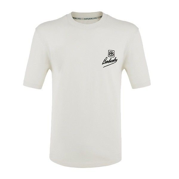 Bez wysiłku elegancka 100% bawełniana T-shirt z nadmiarami z krótkimi rękawami bez wykrywania igieł