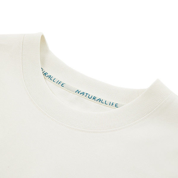 Bez wysiłku elegancka 100% bawełniana T-shirt z nadmiarami z krótkimi rękawami bez wykrywania igieł