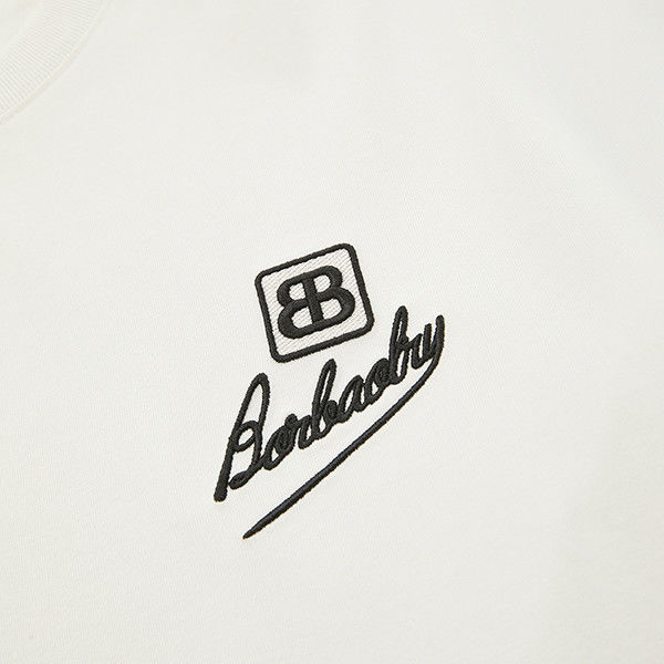 Bez wysiłku elegancka 100% bawełniana T-shirt z nadmiarami z krótkimi rękawami bez wykrywania igieł