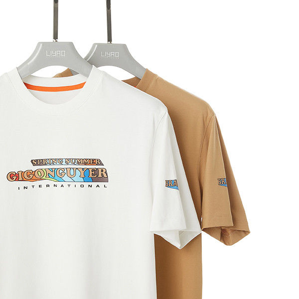 100% bawełny O szyja prosty T-shirt przeciwzmarszczkowy Plus rozmiar dostosowany