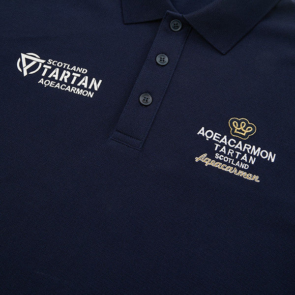 Koszulki polo z wyświetlanymi rękawami dla mężczyzn 95% bawełny 5% spandeksu T-shirt z krótkim rękawem Slim Fit