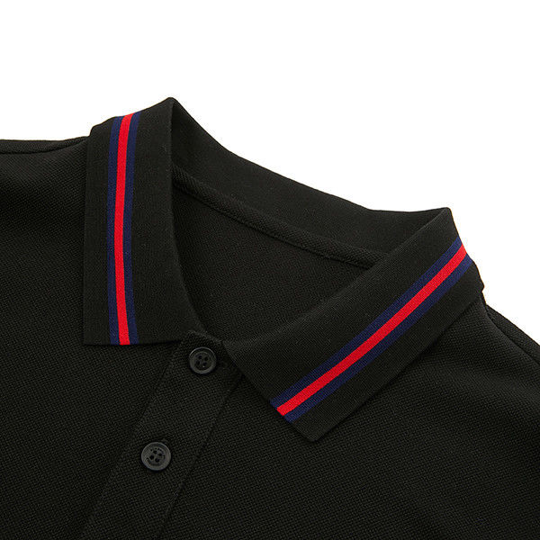 Koszulka polo męska w stylu casual z krótkim rękawem i dostosowanym logo z oddychającą tkaniną