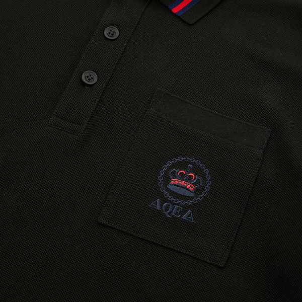 Koszulka polo męska w stylu casual z krótkim rękawem i dostosowanym logo z oddychającą tkaniną