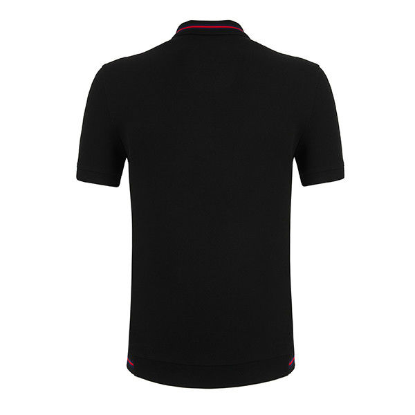 Koszulka polo męska w stylu casual z krótkim rękawem i dostosowanym logo z oddychającą tkaniną