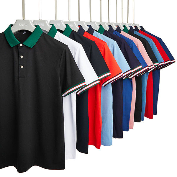 Mężczyzna Polo Short Sleeve Shirt z personalizowanym logo Casual Wyświetlony Fashion Polo