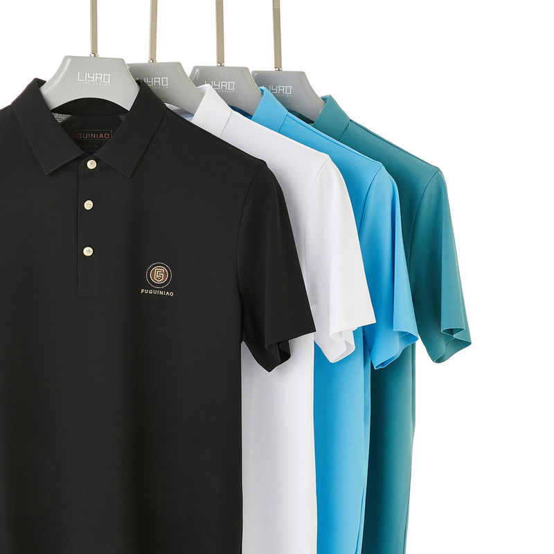 Logo na zamówienie Koszulki polo męskie Wielkość plus Oddychające krótkie rękawy 95% bawełny 5% Spandex
