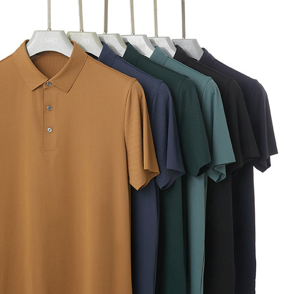 Koszulka polo męska z szybkim suszeniem anty-pilling Custom Logo bawełniany materiał bezszwowy design