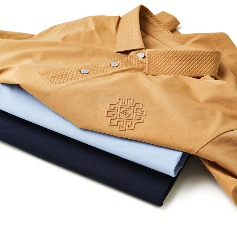Logo kolorowe Polo Spandex Nylon T-shirt męski bez szwu dla wzórów OEM ODM