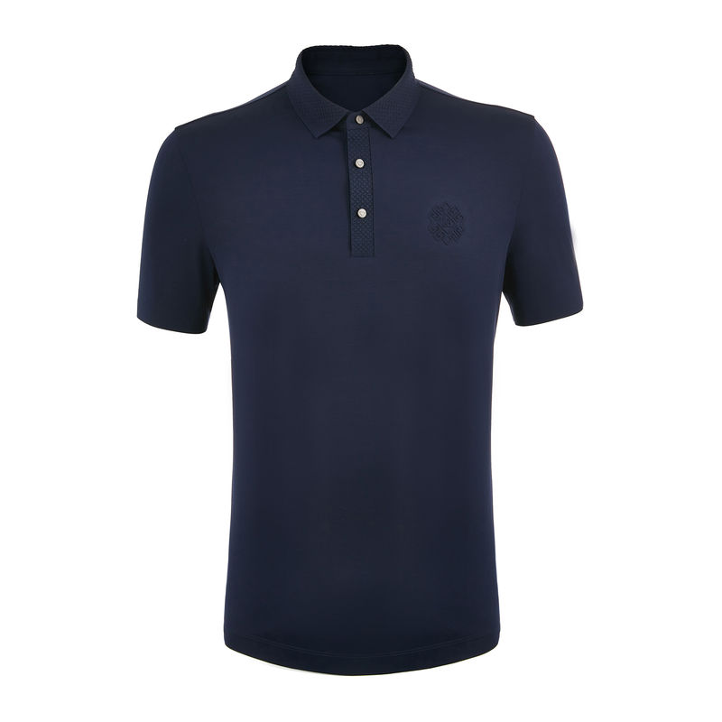 Logo kolorowe Polo Spandex Nylon T-shirt męski bez szwu dla wzórów OEM ODM