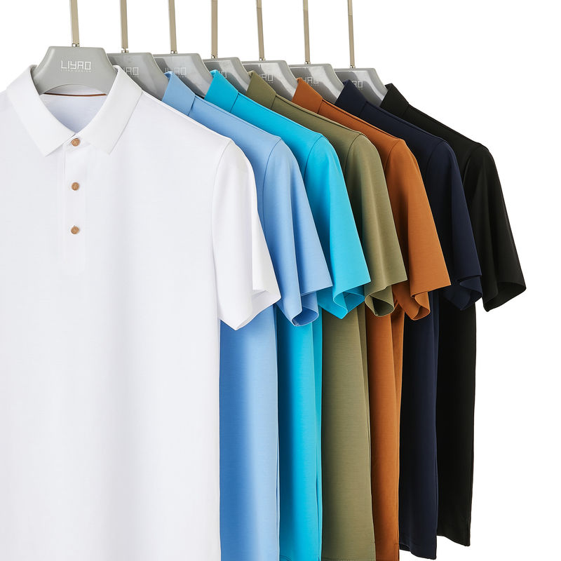 Personalizowany męski Polo Golf T-Shirt 170-210Gramy Logo 95% Bawełna 5%Spandex