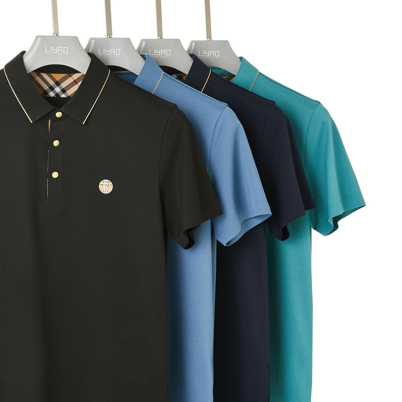 Krótka rękawiczka Kolorowa koszulka polo z logo i wzoru