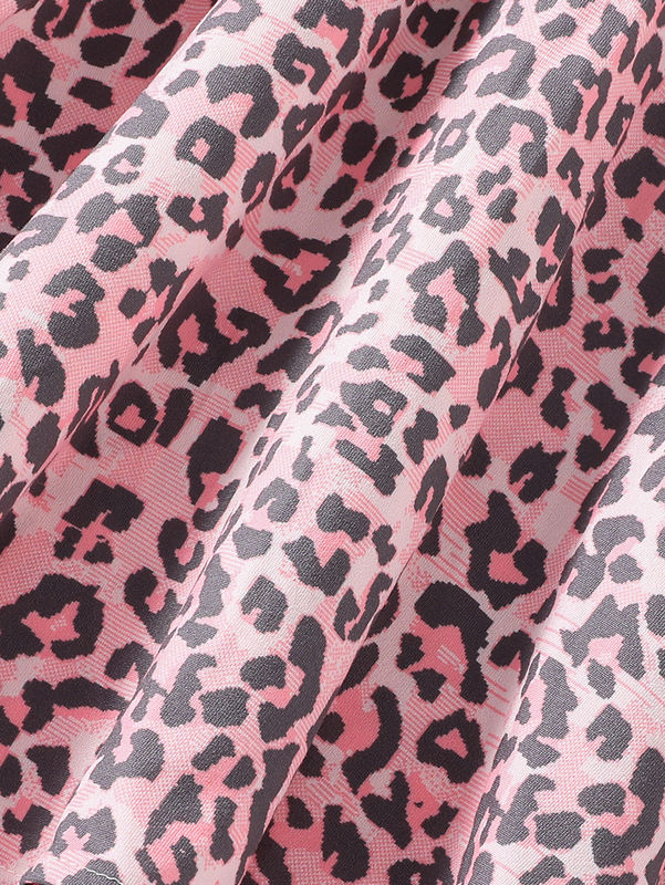 Dziewczyny Krótkie spódnice i sukienki Leopard Drukowany w 91% poliester 9% tkanina spandex
