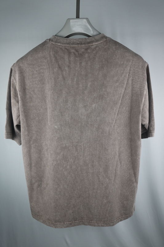 Mężczyźni Casual Acid Wash 100% bawełniane koszulki ciężkie 230 260gm Oversize Plain Blank