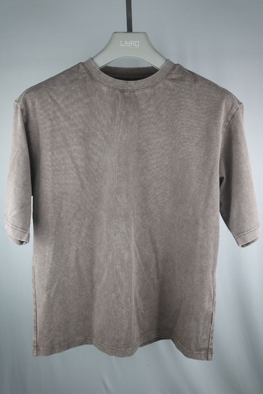 Mężczyźni Casual Acid Wash 100% bawełniane koszulki ciężkie 230 260gm Oversize Plain Blank