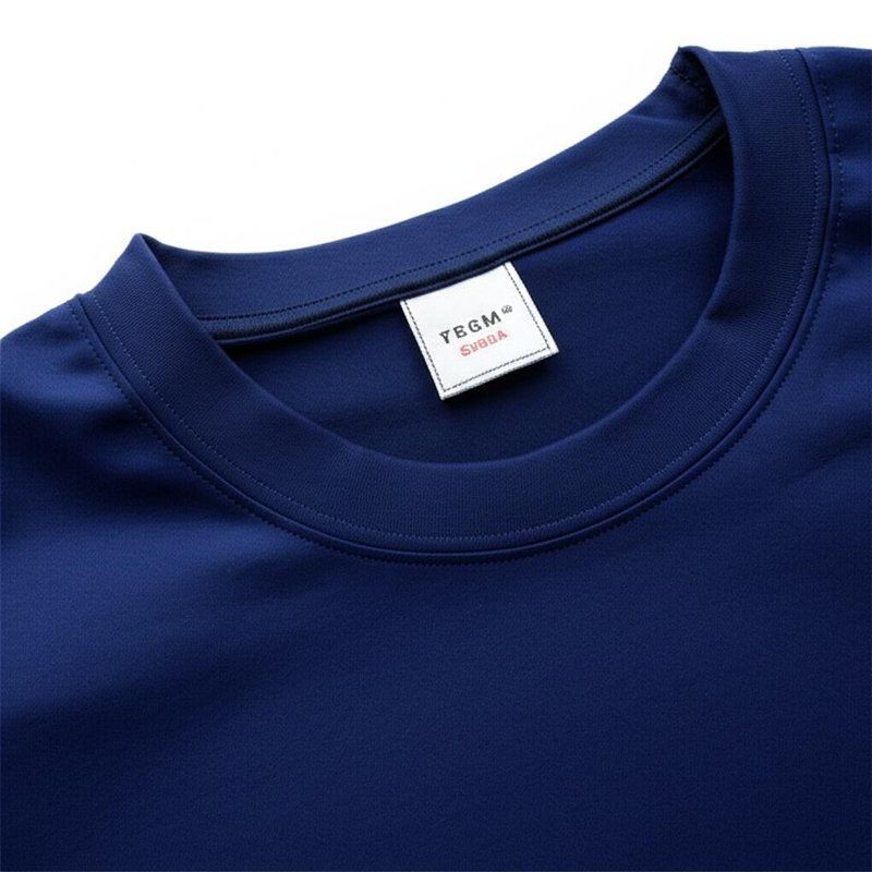 Logo Custom Men's T Shirts Knitted Fabric for Customized Designs and Orders