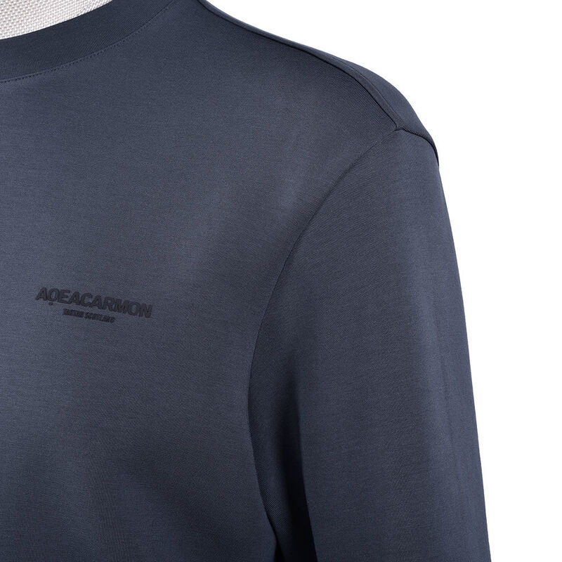 Spersonalizowany Design Gładki Kolor Ciemnoniebieski Polar Streetwear Spodnie Jogger Rozkloszowane Odzież Sportowa Dresy i Bluza Zestaw Jogger Męski Wytłaczany