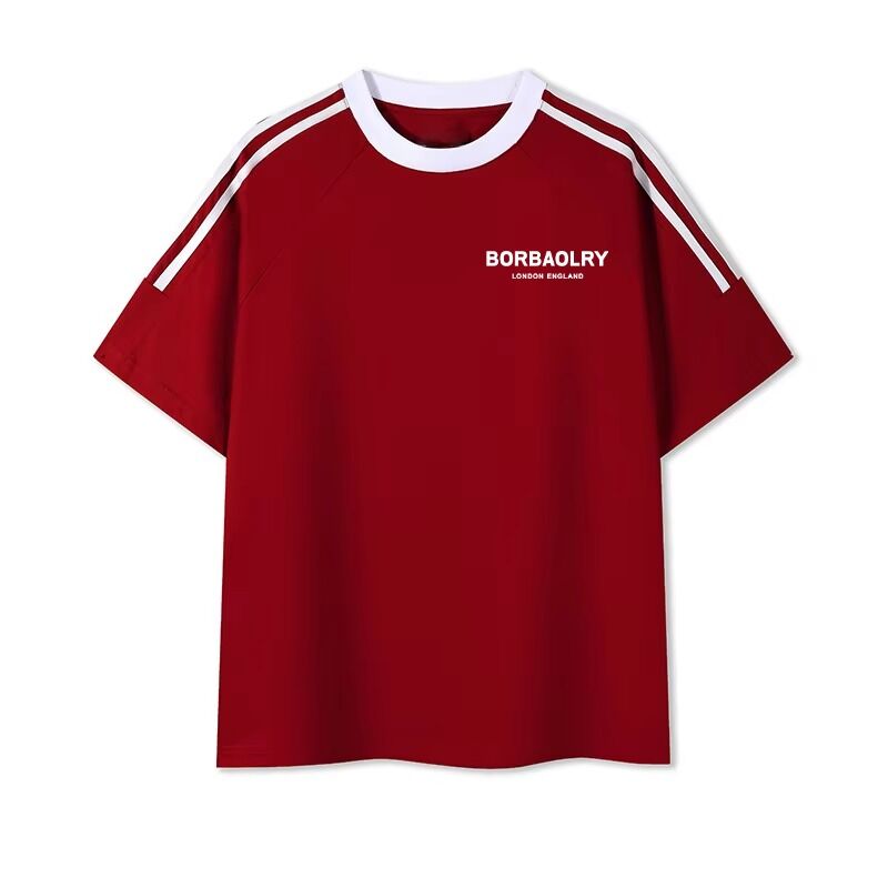 Mężczyźni O-Neck zwykłe dziane barwione bawełniane koszulki wygodne męskie mieszanki Drukowane słodkie koszulki dla mężczyzn