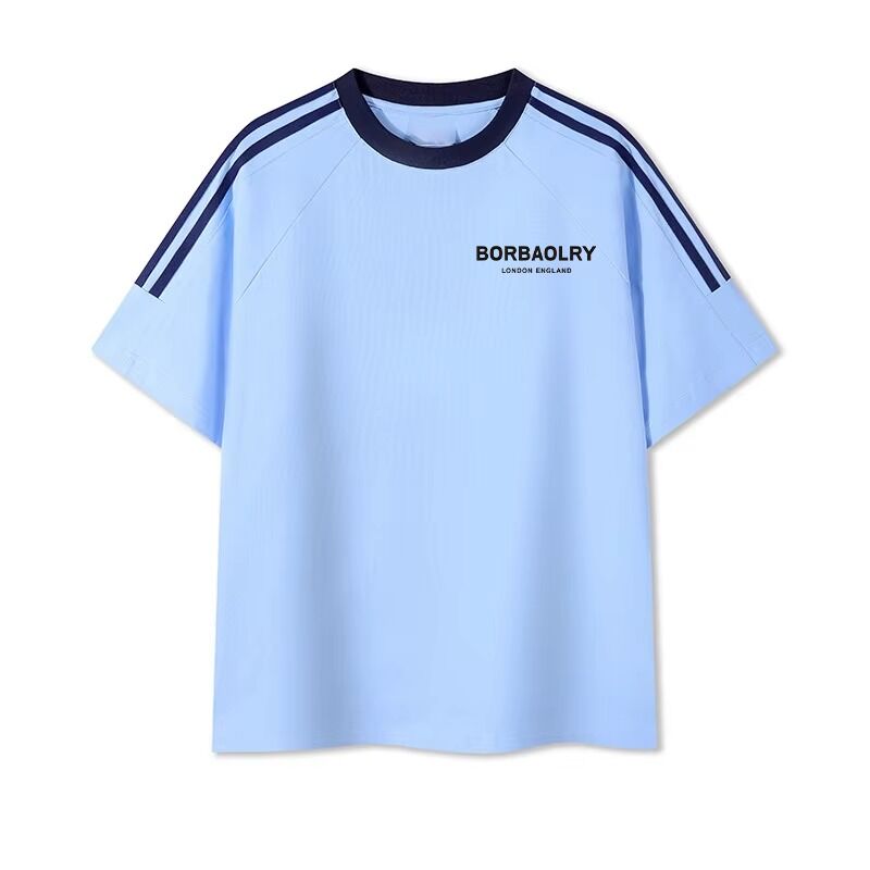 Mężczyźni O-Neck zwykłe dziane barwione bawełniane koszulki wygodne męskie mieszanki Drukowane słodkie koszulki dla mężczyzn