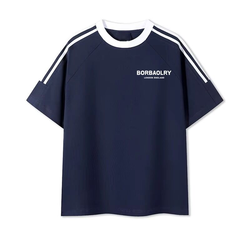 Mężczyźni O-Neck zwykłe dziane barwione bawełniane koszulki wygodne męskie mieszanki Drukowane słodkie koszulki dla mężczyzn