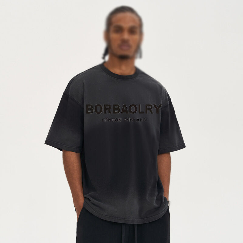 T-shirt męska luksusowej marki odzieżowej, designerska, outdoorowa, bawełniana, z nadrukiem, z okrągłym dekoltem, z krótkim rękawem, casualowa bluza