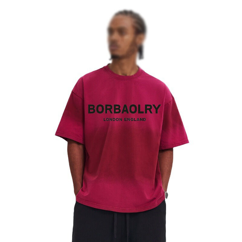 T-shirt męska luksusowej marki odzieżowej, designerska, outdoorowa, bawełniana, z nadrukiem, z okrągłym dekoltem, z krótkim rękawem, casualowa bluza