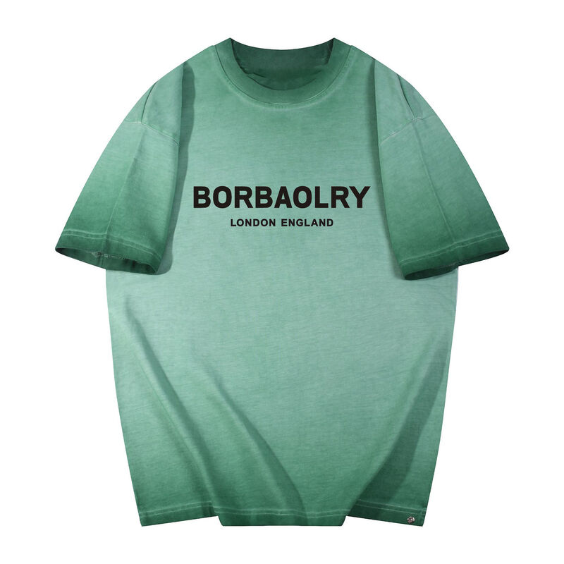 Gorąca męska koszulka na zamówienie Stary styl Koszulka duża logo na zamówienie Drukowanie mody Koszulka z krótkimi rękawami