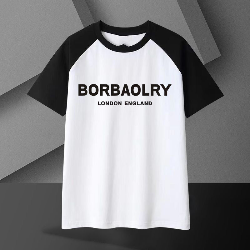 T-shirt bawełniany ciężki dla mężczyzn 220 gramów Oddychający nadmiarowy krótkie rękawy Solidny wzór Casual Długa długość Tkanina dziana