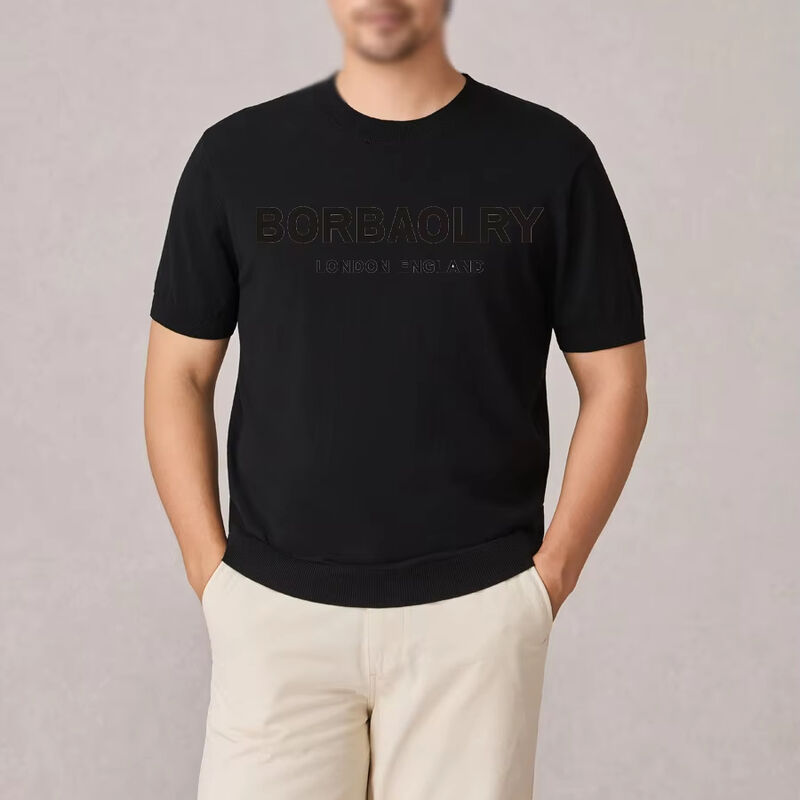 Hurtownia męska koszulka do biegania na siłownię szybkoschnąca z własnym nadrukiem, gładka, pusta, sportowa, elegancka dzianinowa