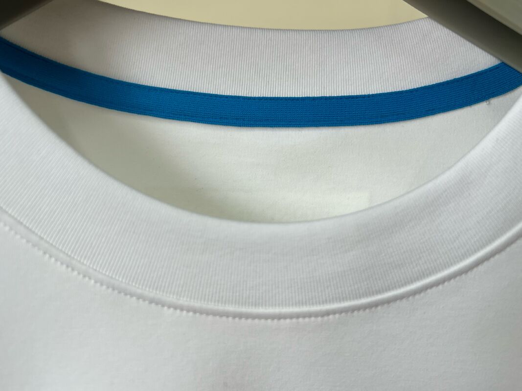 Białe koszulki męskie, z nadrukiem, z krótkim rękawem Casual Top 100% bawełna