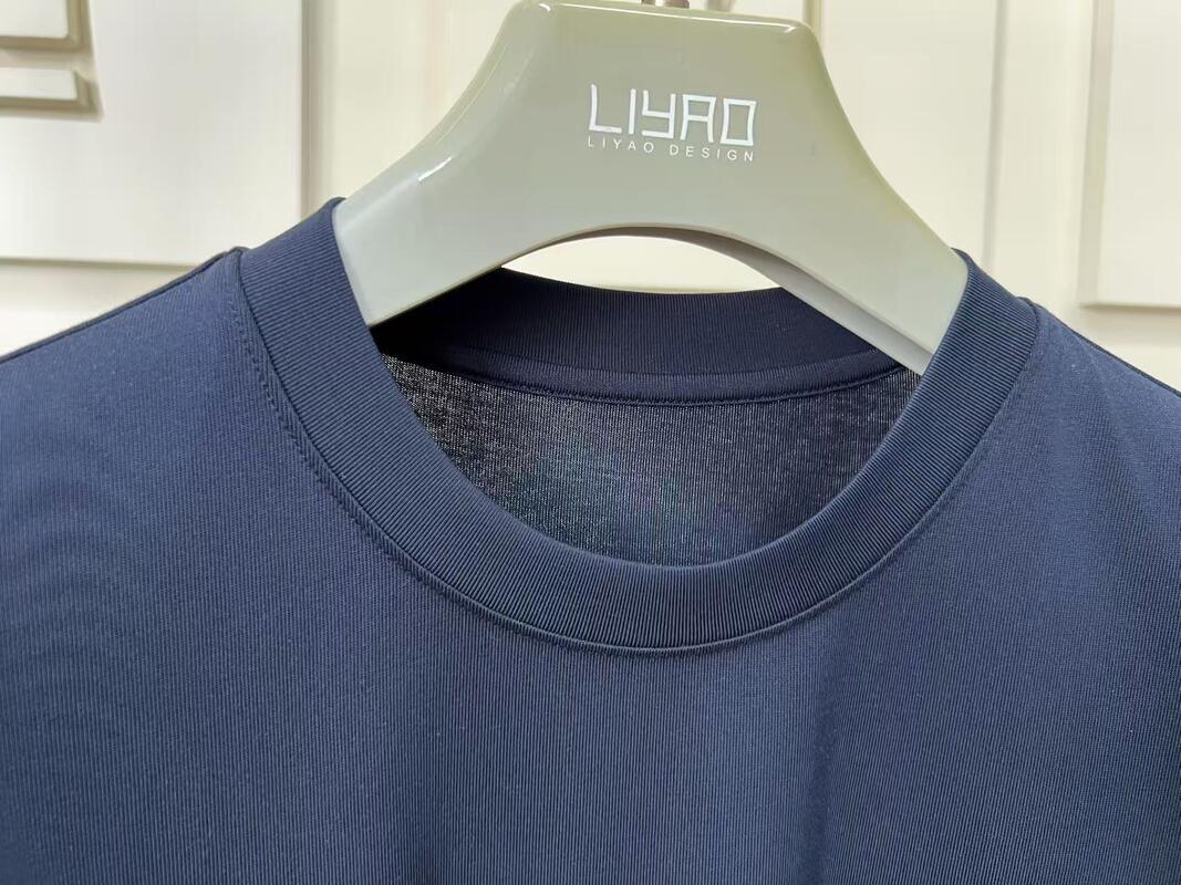 Mężczyźni Solid Color Cotton Crew Neck Short - Sleeve Cotton T-Shirts Factory ODM Mężczyźni Short Sleeve T-Shirt