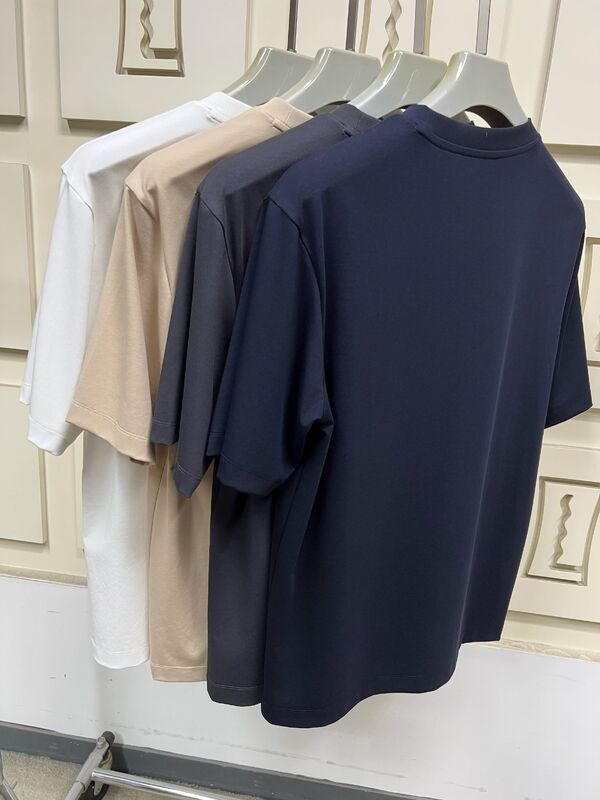 Minimalistyczne koszulki z krótkim rękawem dla mężczyzn, jednolite kolory, podstawowe t-shirty męskie