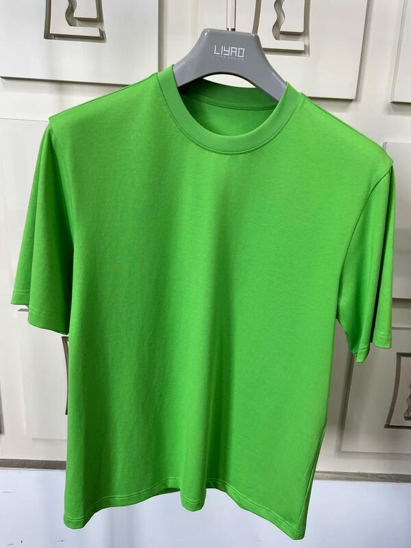 Najlepiej sprzedający się unijny rozmiar 180 gm 100% bawełna Casual Eco-Friendly Oddycha OEM Logo Custom Solid Jersey Short Sleeve T-Shirt dla mężczyzn