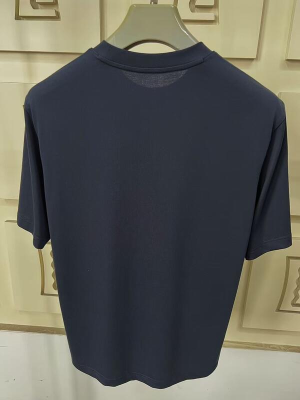 Najlepiej sprzedający się unijny rozmiar 180 gm 100% bawełna Casual Eco-Friendly Oddycha OEM Logo Custom Solid Jersey Short Sleeve T-Shirt dla mężczyzn