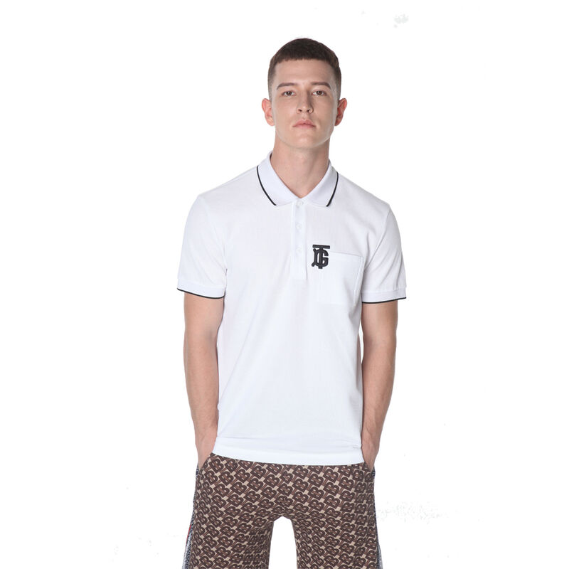Wysokiej jakości bawełniane haftowanie Czarny biały Golf Polo T-shirt Custom Polo shirt dla mężczyzn