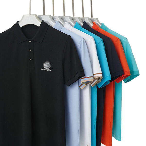 Wysokiej jakości bawełniane haftowanie Czarny biały Golf Polo T-shirt Custom Polo shirt dla mężczyzn
