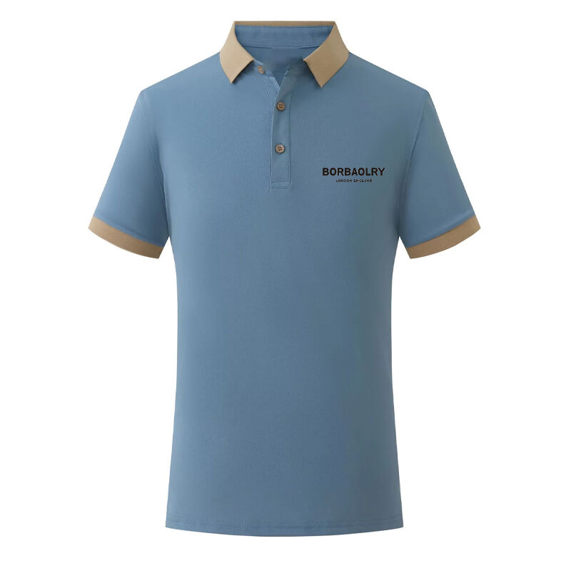 Sprzedaż hurtowa Nowa wiosna i lato 200 gramów Popularna odzież golfowa Ashion Rolowa szyja Krótkie rękawy Polo