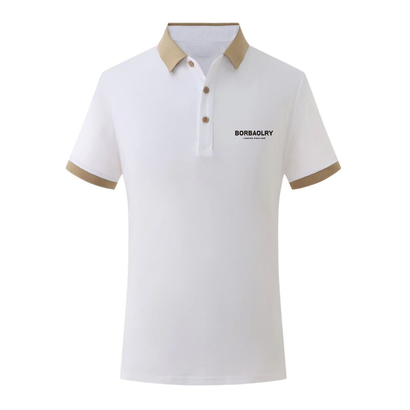 Sprzedaż hurtowa Nowa wiosna i lato 200 gramów Popularna odzież golfowa Ashion Rolowa szyja Krótkie rękawy Polo